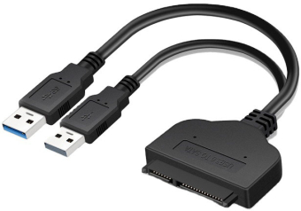 Внешний переходник SATA на 2xUSB для HDD/SSD 2.5" 