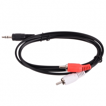 Кабель звуковой 3.5 Jack (M) -> 2 RCA  1м 