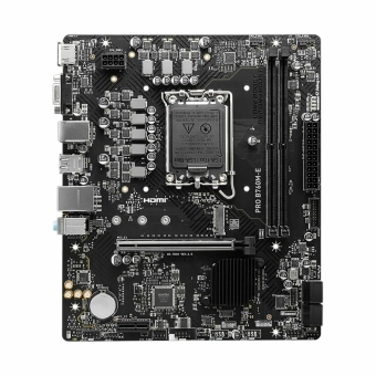 Плата LGA1700 MSI PRO B760M-E 2xDDR5 M.2 mATX 