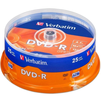 Диск DVD-R 4.7GB Verbatim box 25 print 