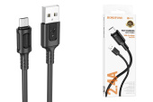 Кабель USB AM на microUSB 1м Borofone BX111 black 