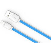 Кабель USB AM на iPhone 1м Ldnio XS-07 2.1A blue 