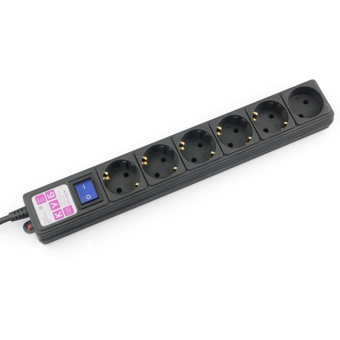 Сетевой фильтр 3м PowerCube 6 роз black 16A 
