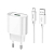 ЗУ сетевое USB Hoco C109A + кабель Micro QC3.0 18W 