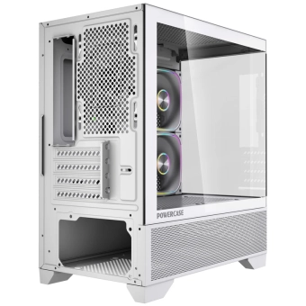 Корпус mATX Powercase Vision Micro M4W white 
