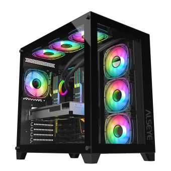 Корпус ATX Alseye Knight-B 4x120RGB black 