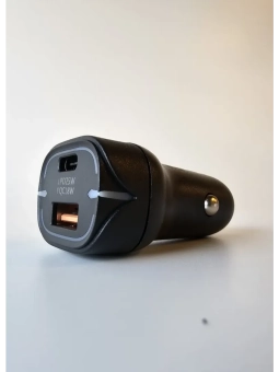 ЗУ в авто 6A 25W QC3.0 USB + Type-C 
