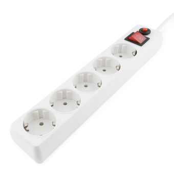 Сетевой фильтр 1,8м Гарнизон EHLW-1, 5 роз white 