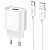 ЗУ сетевое USB Hoco C109A + кабель Type-C QC3.0 