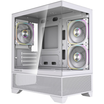 Корпус mATX Powercase Vision Micro M4W white 