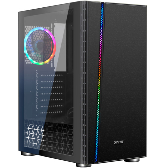 Корпус ATX Ginzzu CL200 120RGB black 