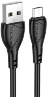 Кабель USB AM на microUSB 1м Borofone BX121 black 