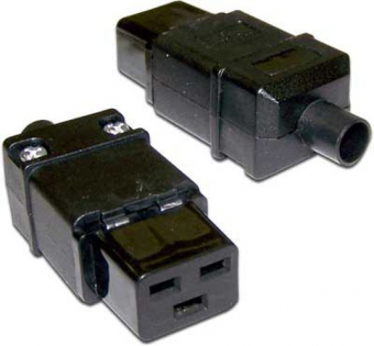 Вилка C19 разборная Lanmaster IEC-320-C19 16A 250V 