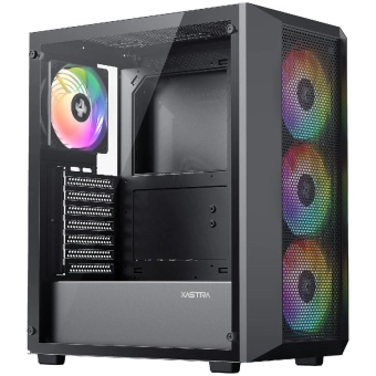 Корпус ATX XASTRA A406 4x120ARGB black 