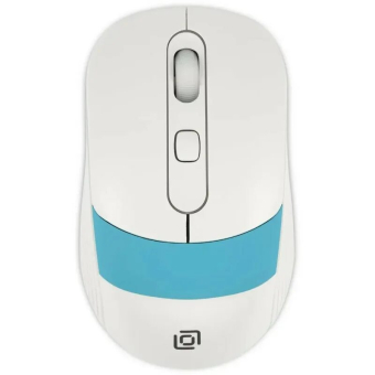 Мышь беспроводная Oklick 310MW white-blue USB 