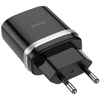 ЗУ сетевое USB Hoco C12Q USB 3A black 